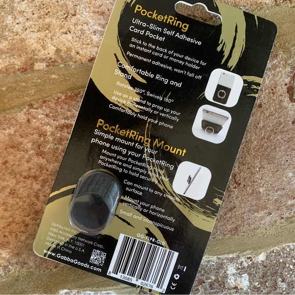 ✨$5✨ Phone Card Carrier | Golden Card Carrier with Pocket Ring & Kick Stand - Picture 4 of 4